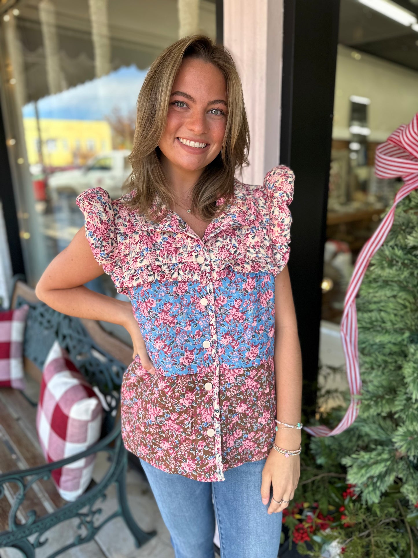The Ditsy Floral Vest