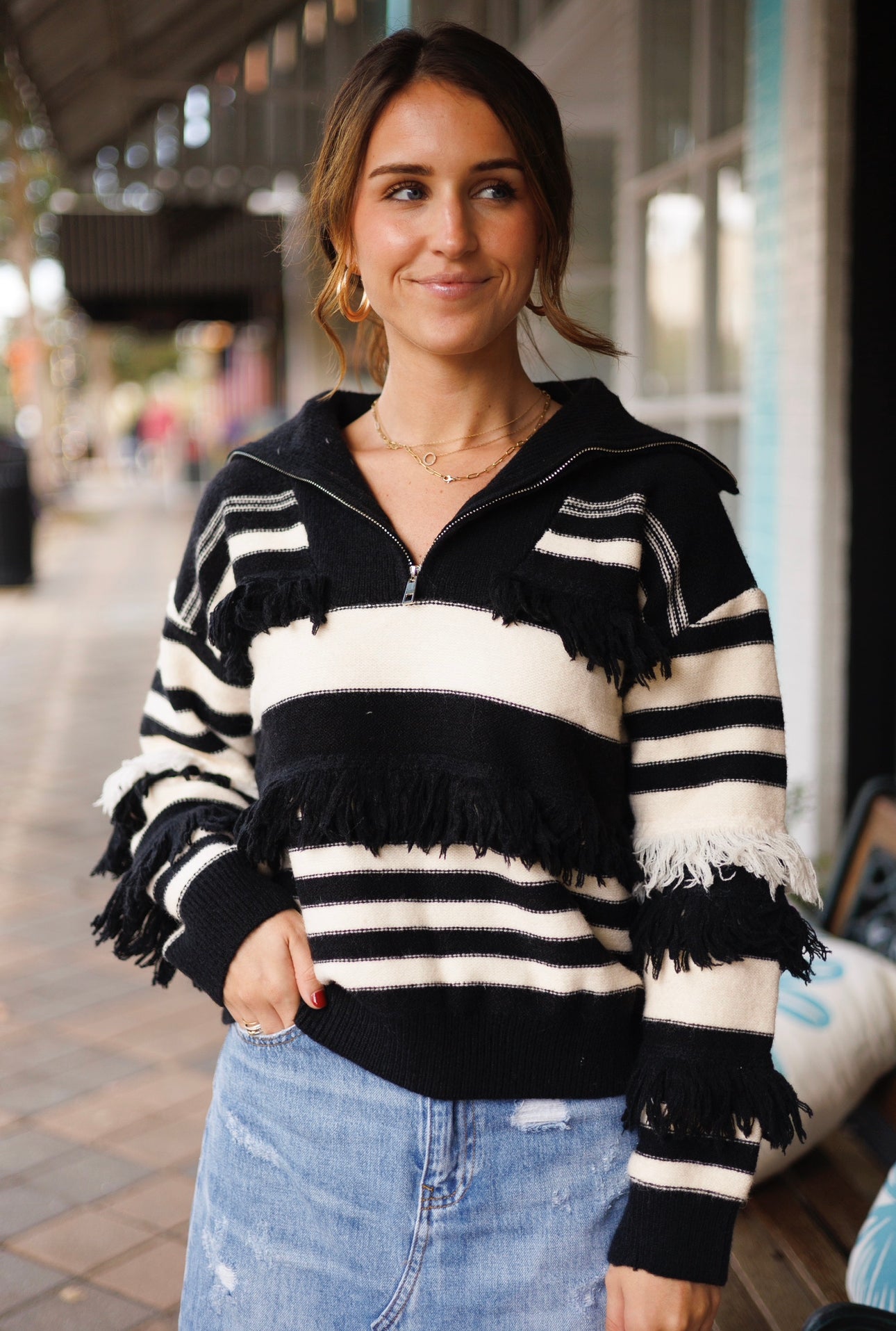 The Mia Zip Sweater