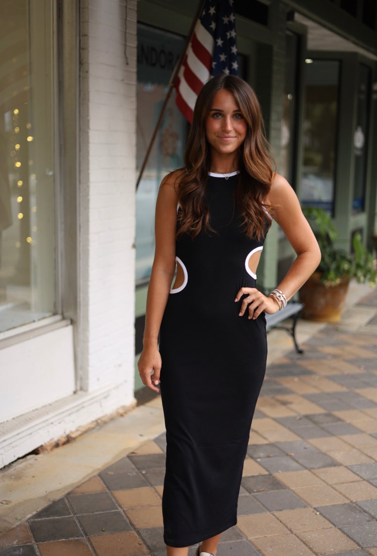 Astrid Cut Out Midi Dress