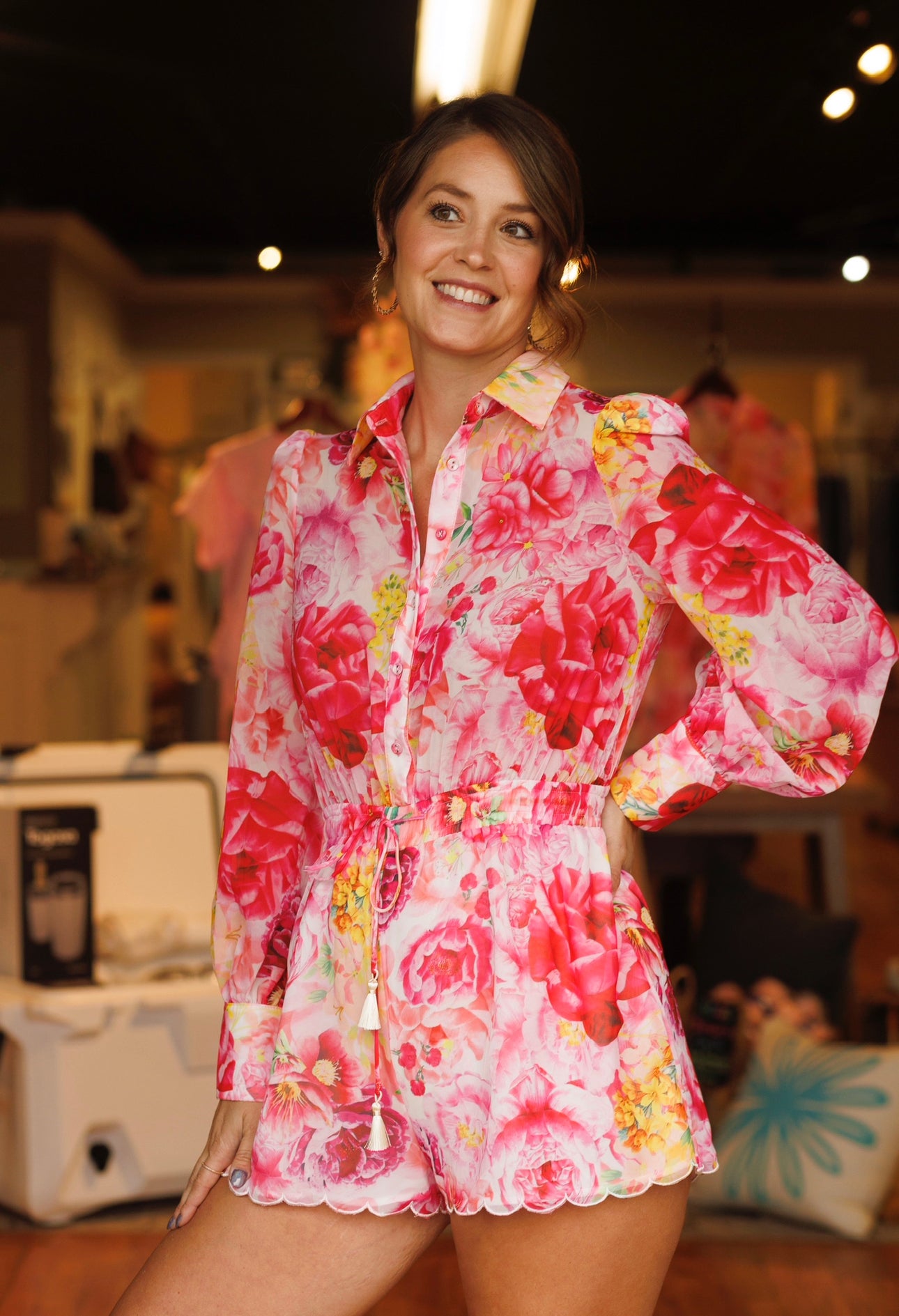 The Scarlett Floral Romper