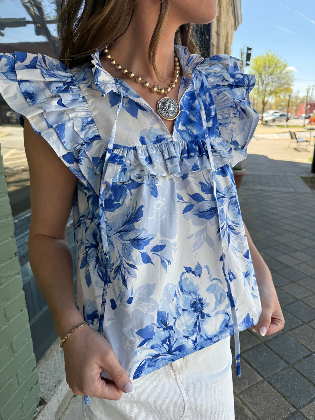 The Sapphire Garden Top
