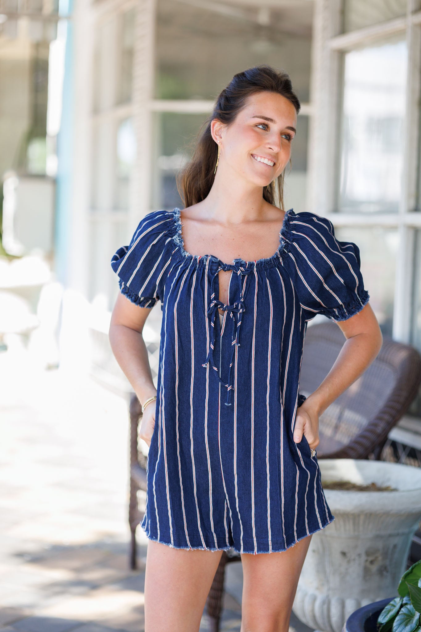 Babydoll Denim Romper
