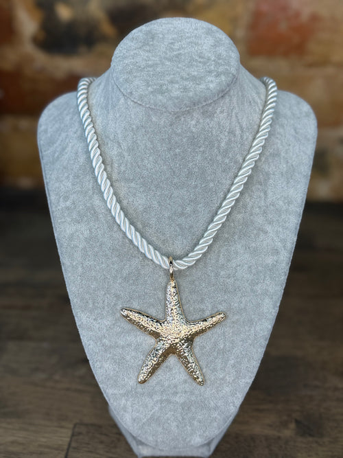 Cable Starfish Necklace