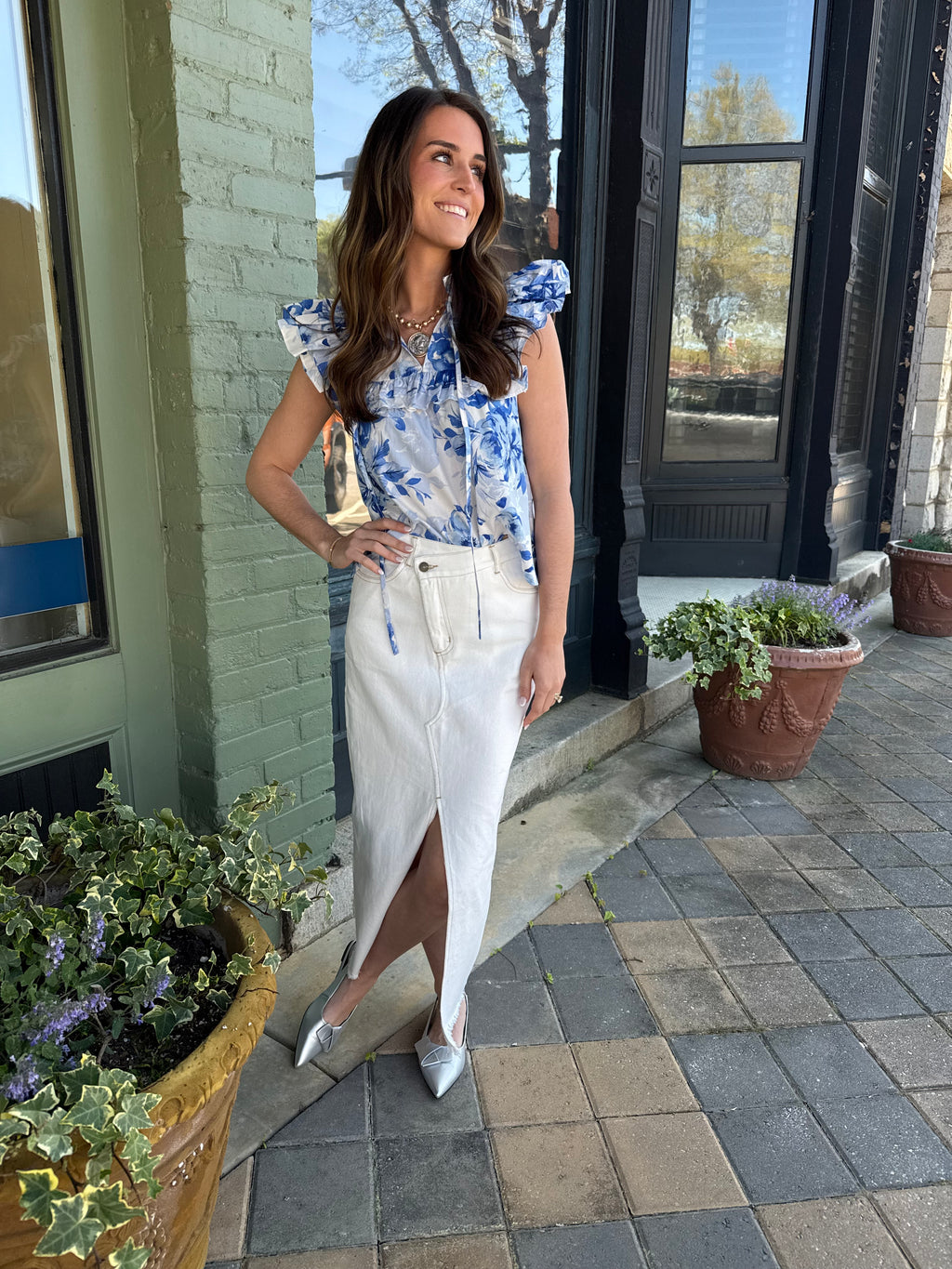 The Sapphire Garden Top