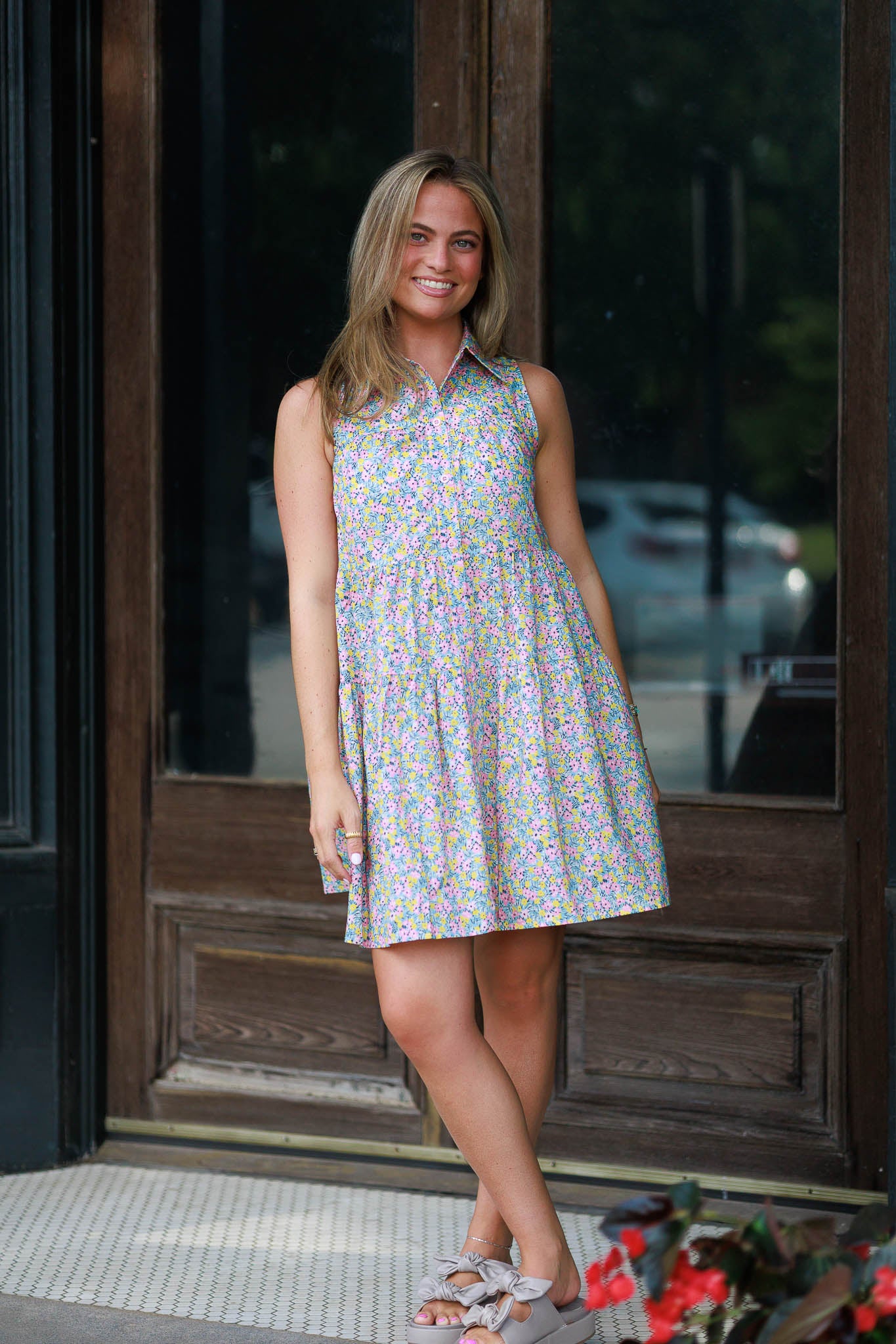 The Mykonos Button Down Dress