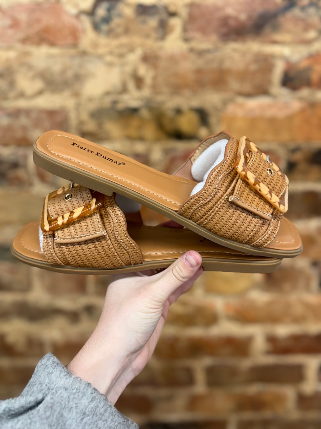 Raffia Buckle Sandals