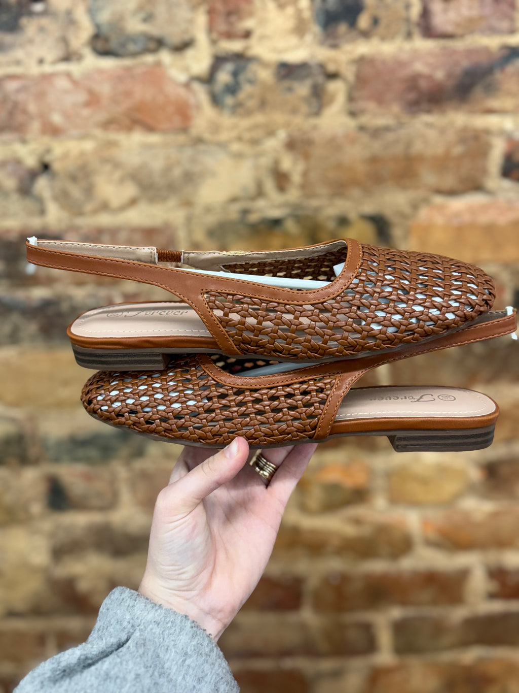 Woven Slingback Flats