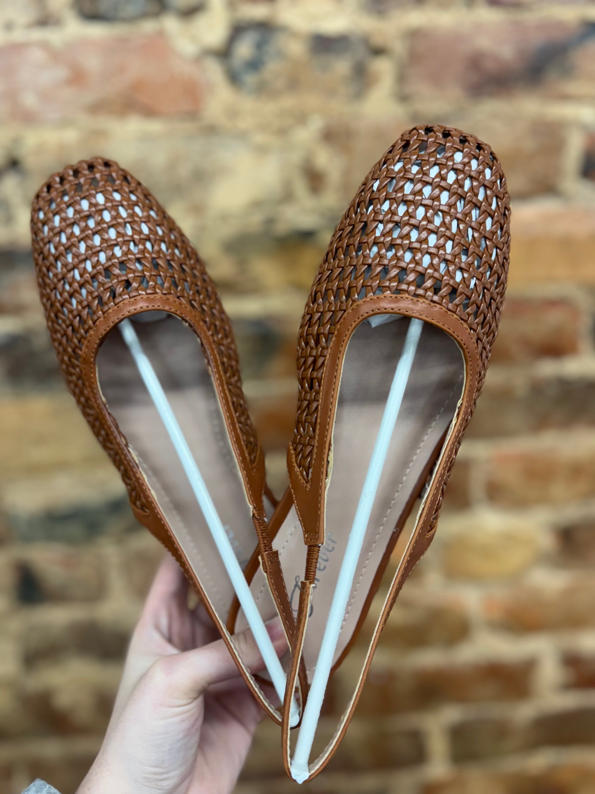 Woven Slingback Flats