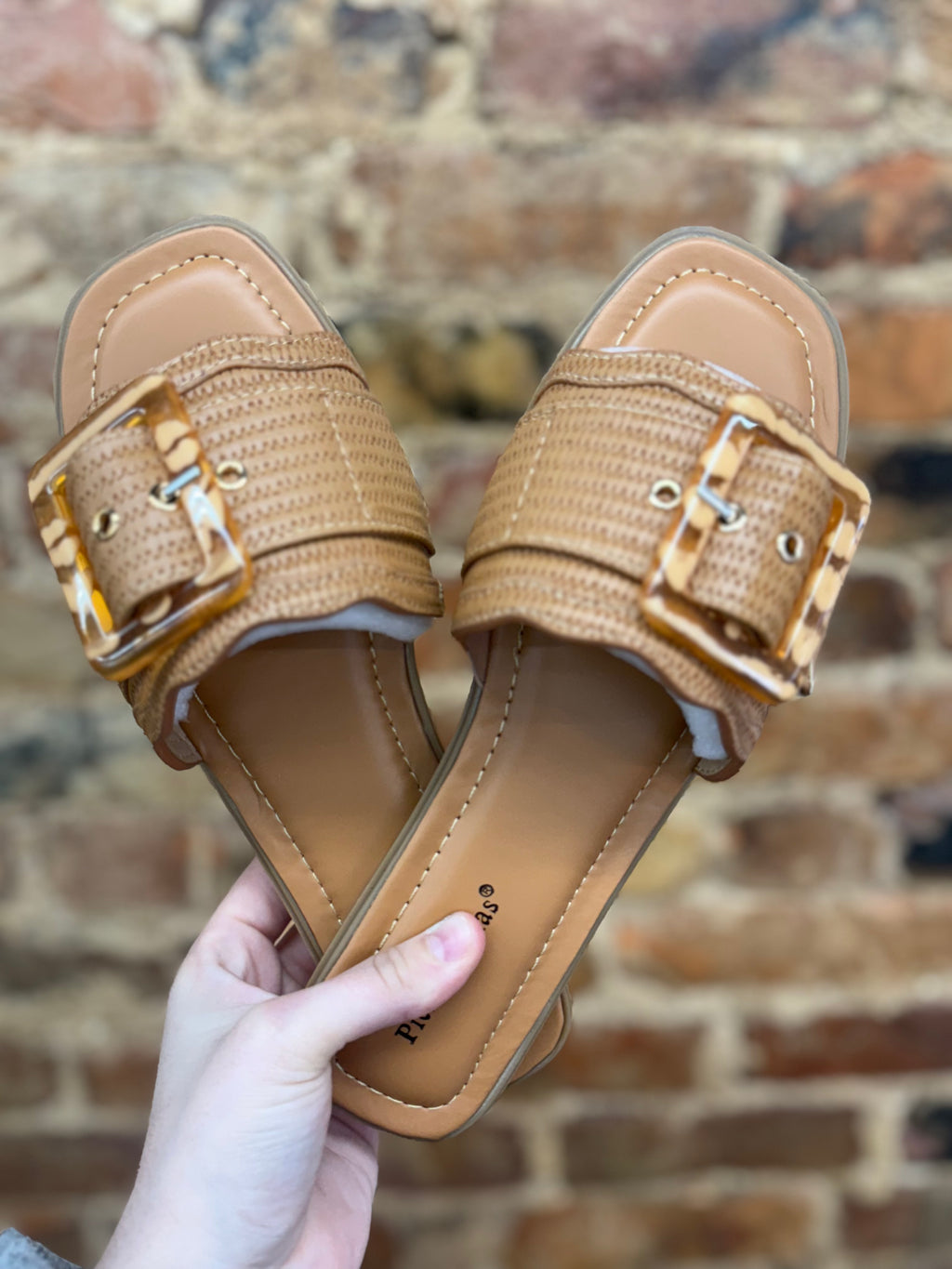 Raffia Buckle Sandals