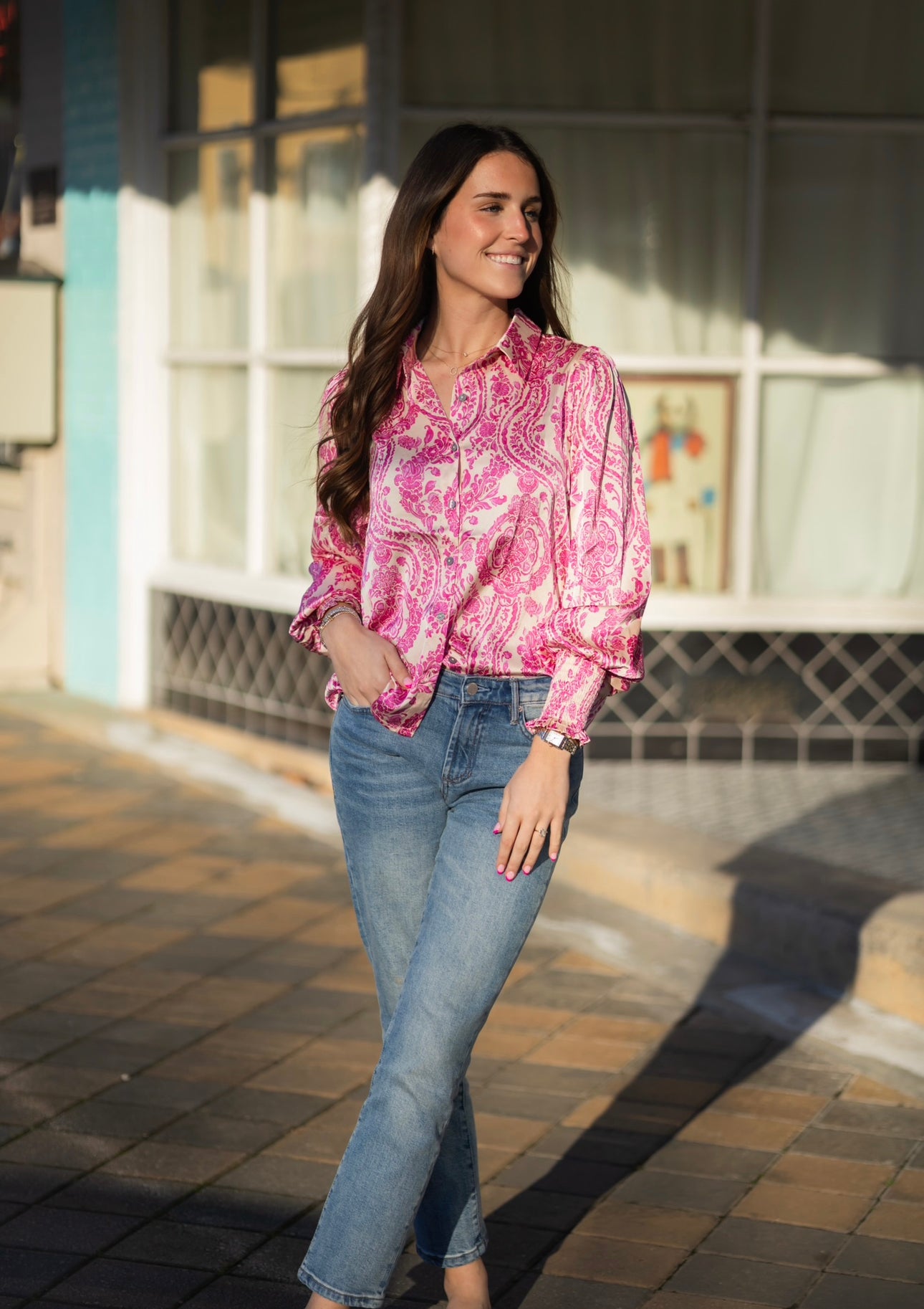 The Paisley Pink Blouse