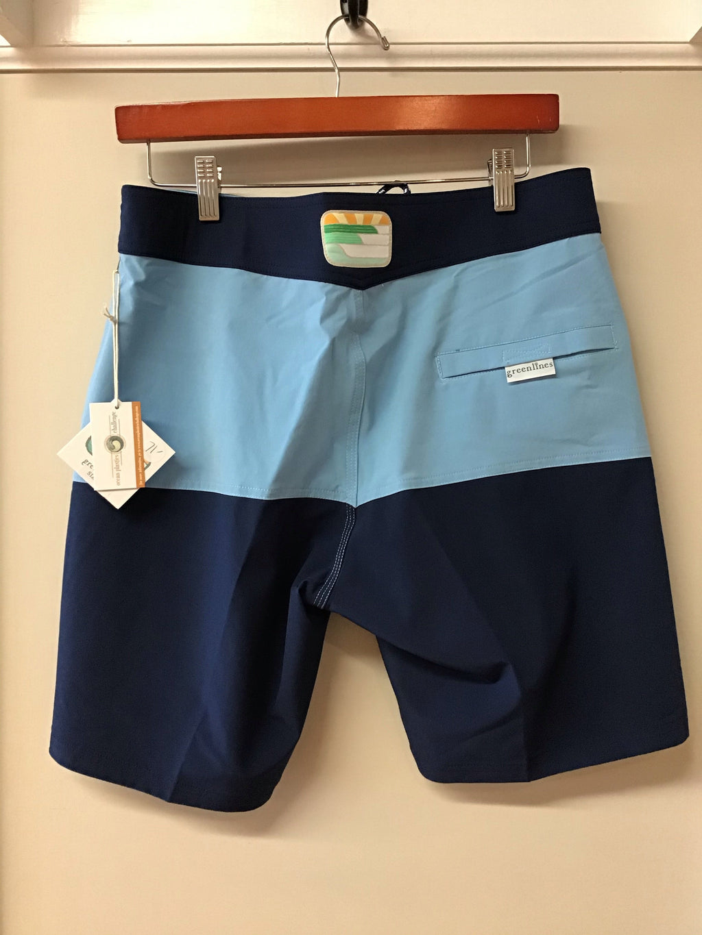 Men’s Navy & Light Blue Board Short