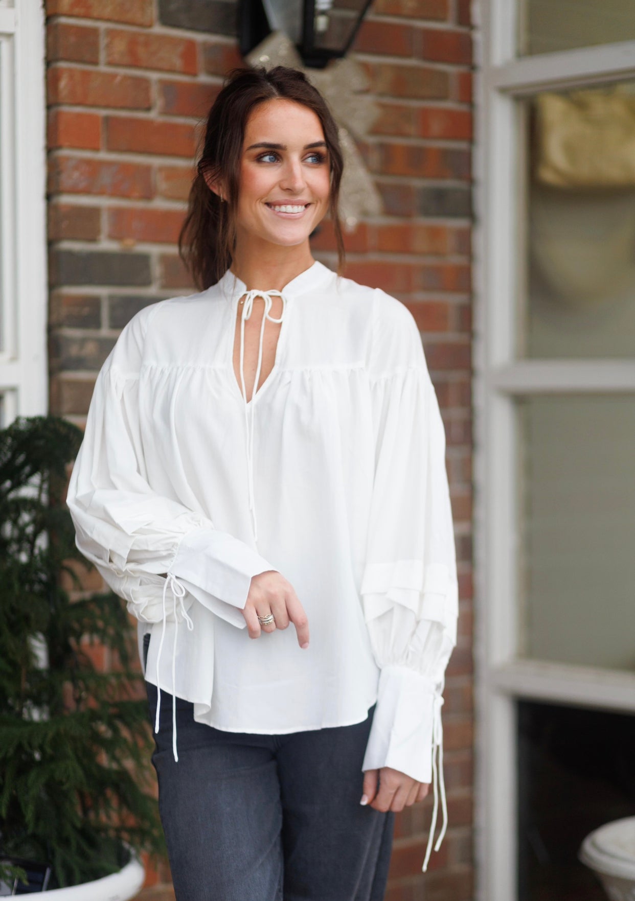 The Winter White Blouse