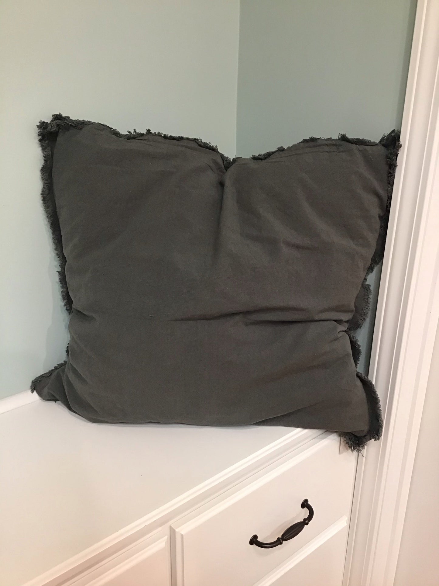 Large Grey Pillow